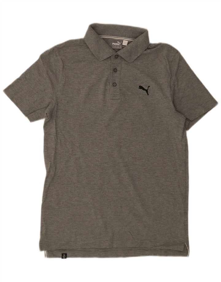 Puma Polo Homme Gris Moyen Coton
