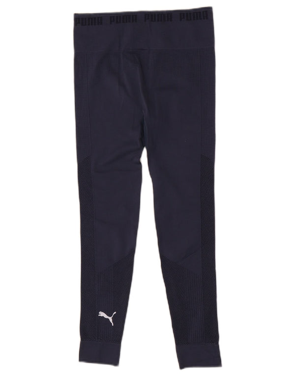 Puma Legging court pour femme UK 8 Small Bleu marine