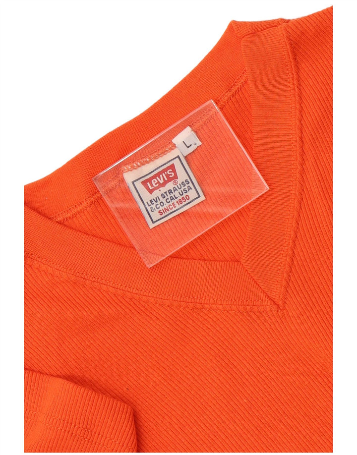 Levi's T-Shirt Top Homme Orange Coton