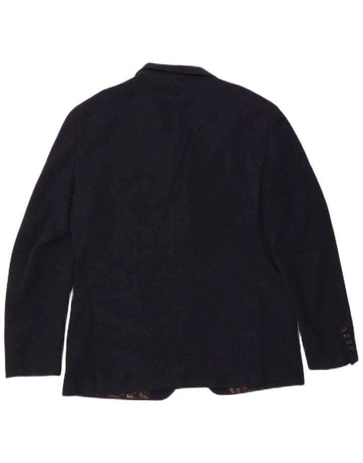 Chaps Veste Blazer 2 Boutons Homme UK 42 XL Bleu Marine Polyester