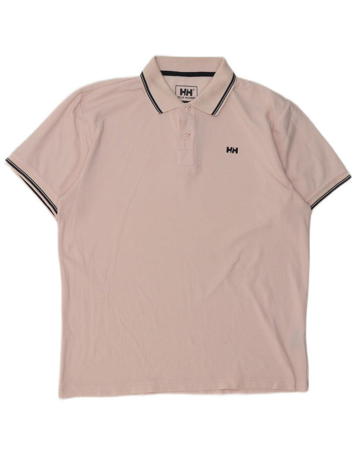 Helly Hansen Polo Homme Grand Rose Polyester