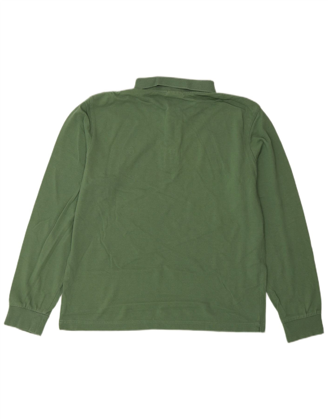 CONTE OF FLORENCE Polo à manches longues pour homme, coupe régulière, vert moyen