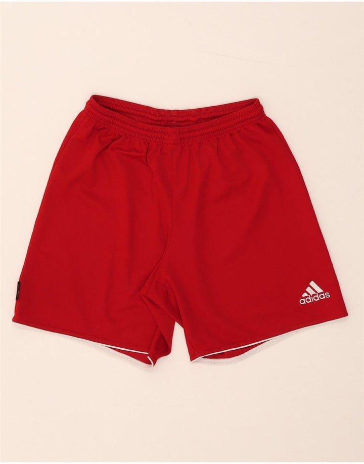 Adidas Short de sport Climalite pour homme, petit, rouge, polyester