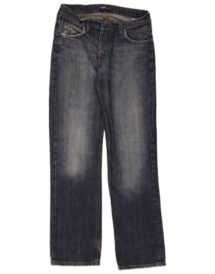 Lee Jean droit Seattle femme W33 L34 bleu marine coton
