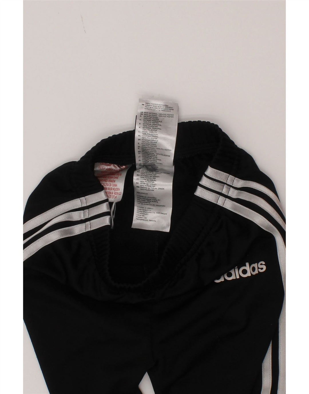 Adidas Pantalon de survêtement garçon Joggers 2-3 ans Noir Polyester
