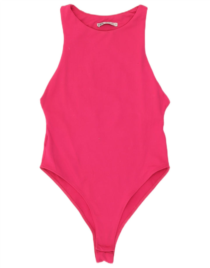Zara Body sans manches pour femme UK 8 Small Rose