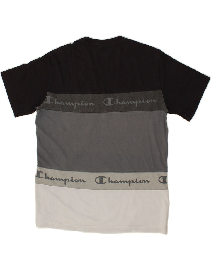 CHAMPION Mens Graphic T-Shirt Top Medium Multicoloured Colourblock Cotton Vintage Champion and Second-Hand Champion from Messina Hembry 