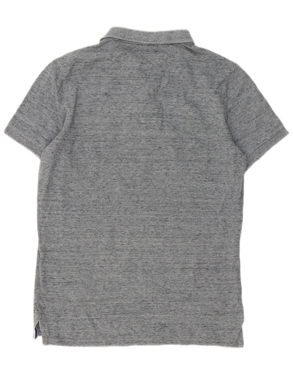 Superdry Polo Graphique Homme Gris Moyen Moucheté Coton