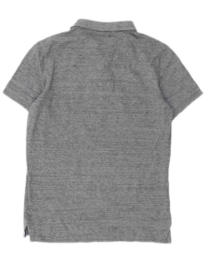 Superdry Polo Graphique Homme Gris Moyen Moucheté Coton