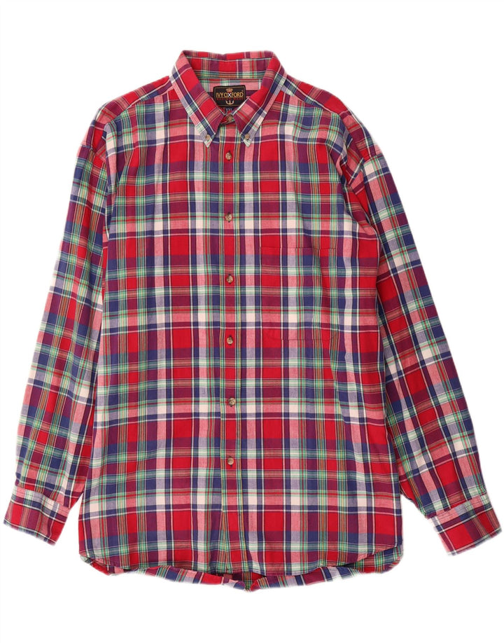 Ivy Oxford Chemise Homme 2XL Coton à Carreaux Multicolore