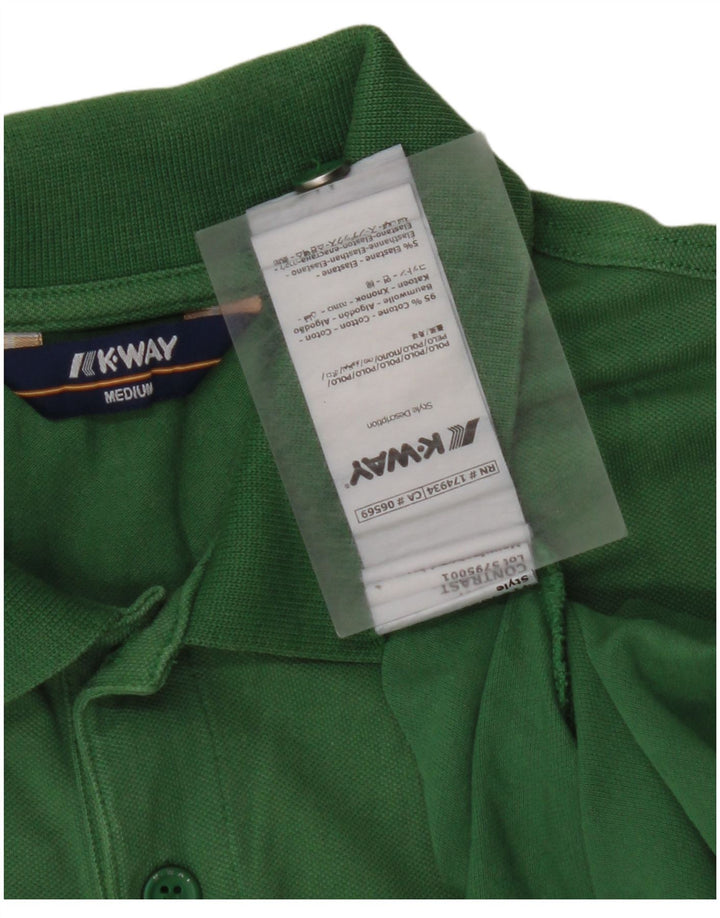 K-WAY Polo Homme Vert Moyen Coton