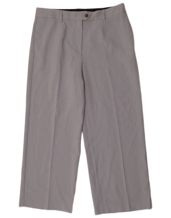 Marks & Spencer Womens Straight Suit Trousers UK 18 XL W36 L30 Blue