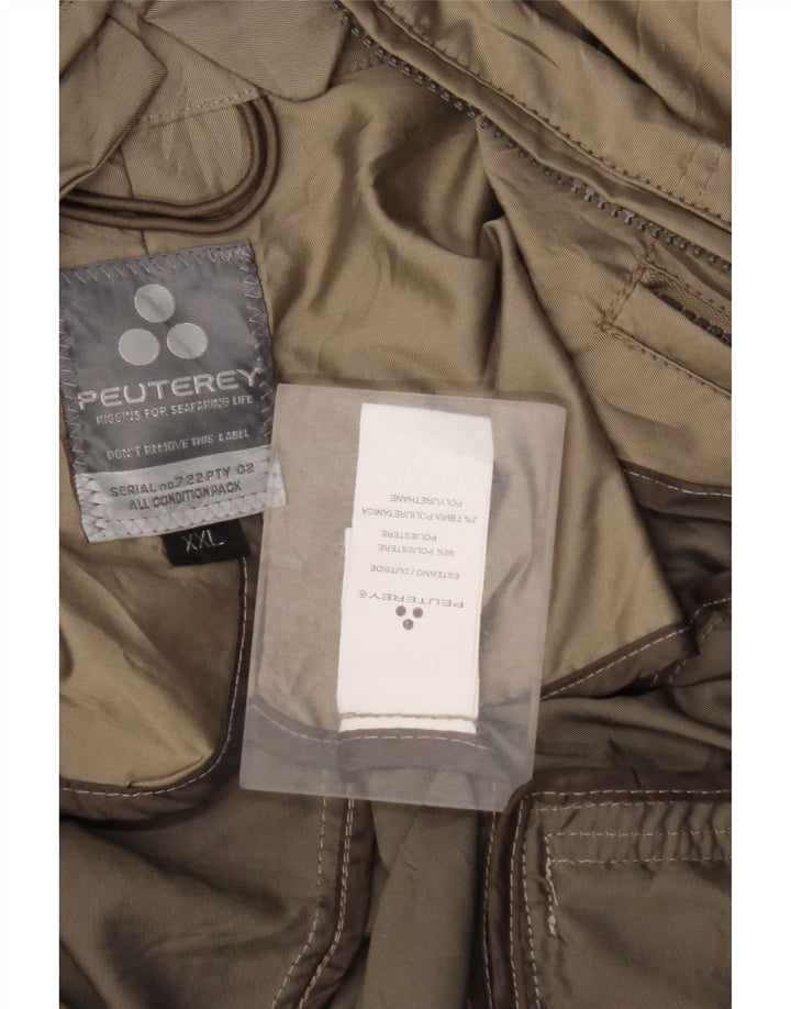 PEUTEREY Veste Bomber Femme UK 20 2XL Vert Polyester