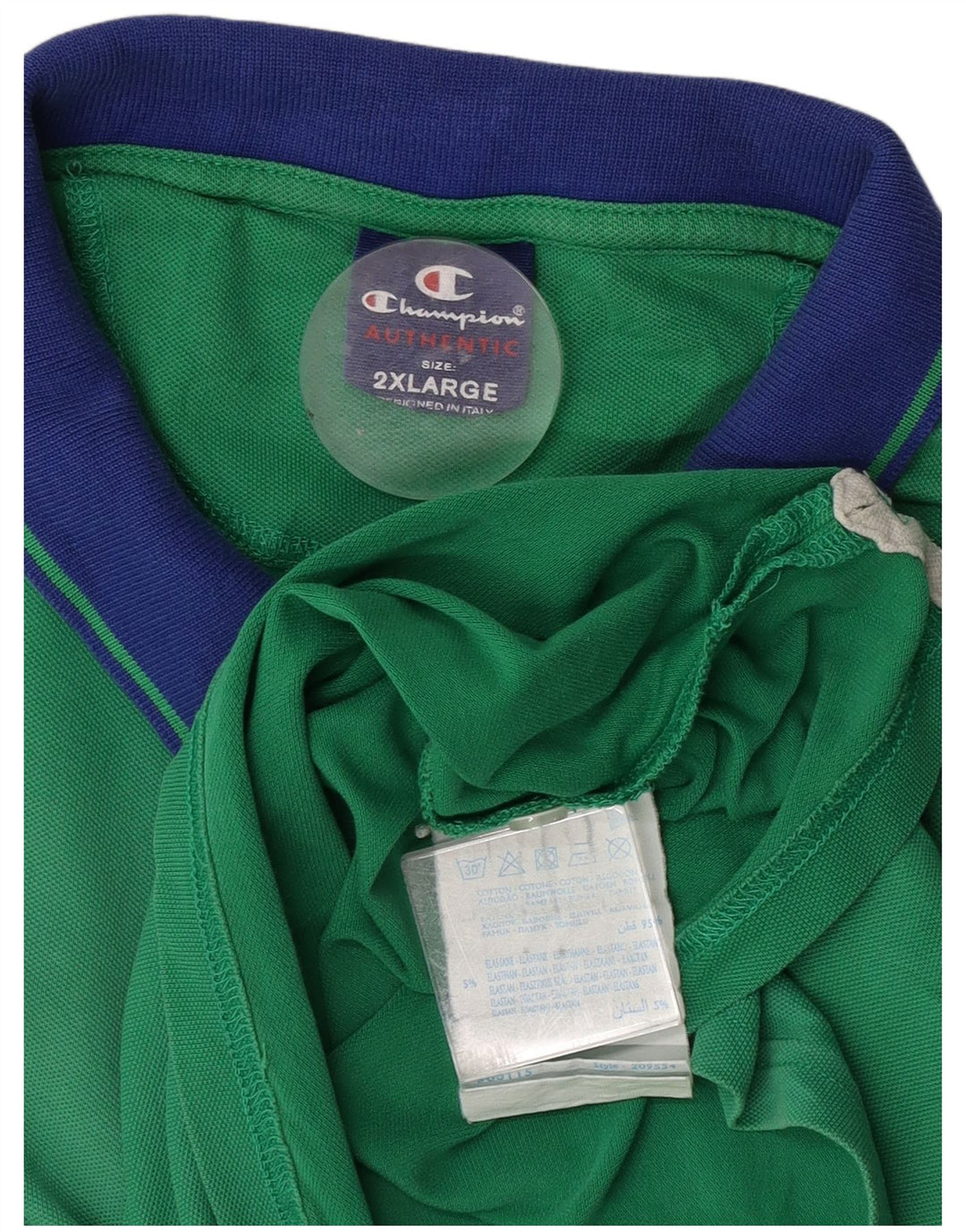 Champion Polo Homme 2XL Vert Coton