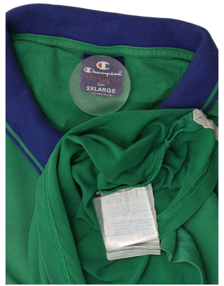 Champion Polo Homme 2XL Vert Coton