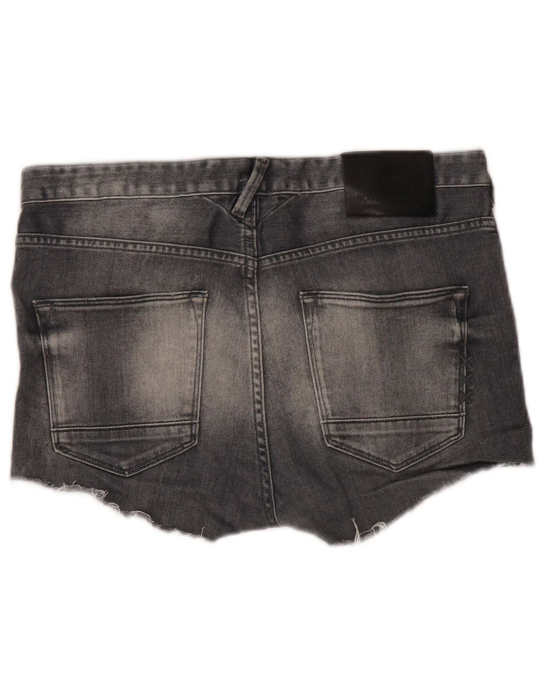 Scotch & Soda Denim Hot Pants W30 Femme Gris Moyen Coton