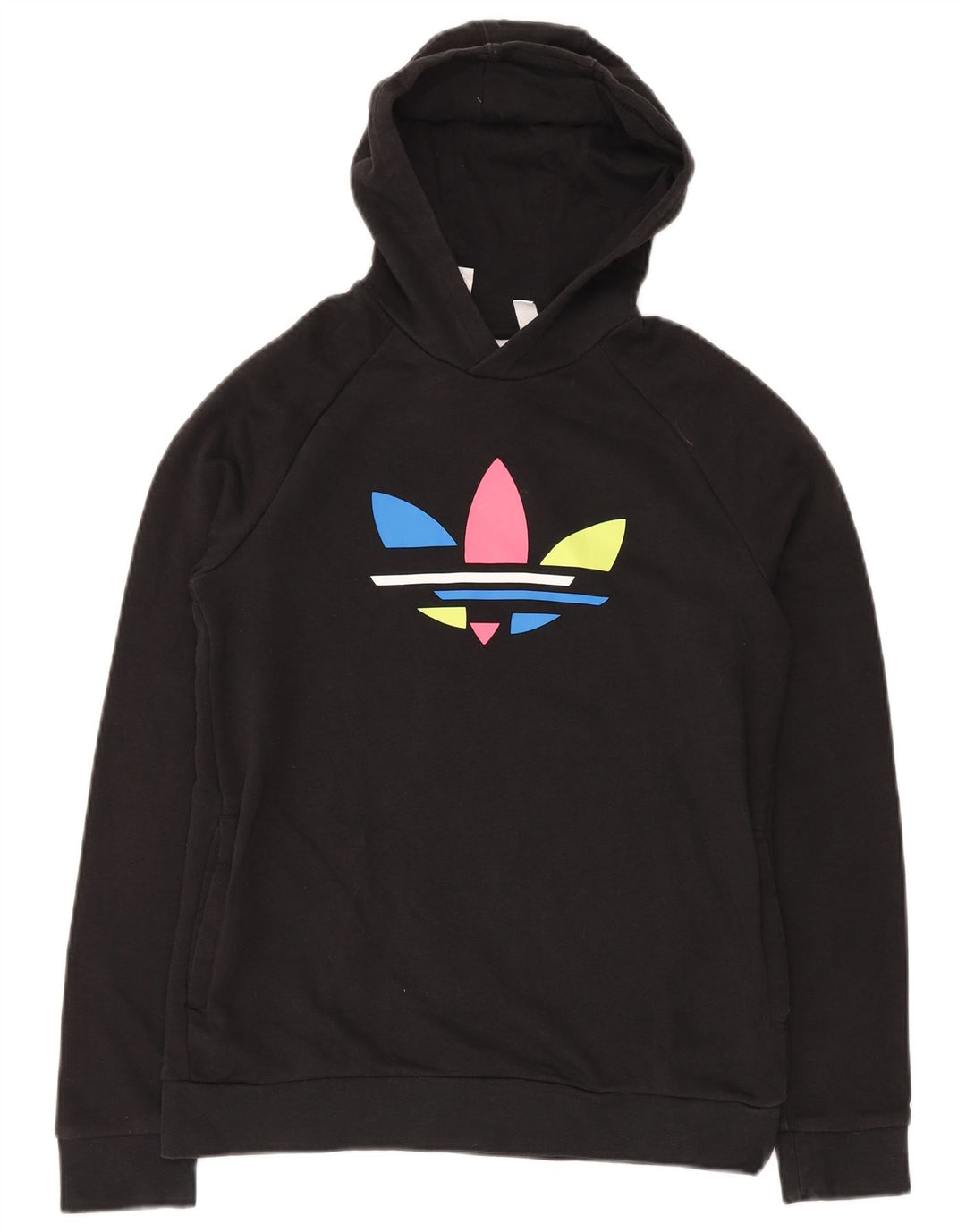 ADIDAS Pull à capuche graphique pour garçon 14-15 ans Noir Coton