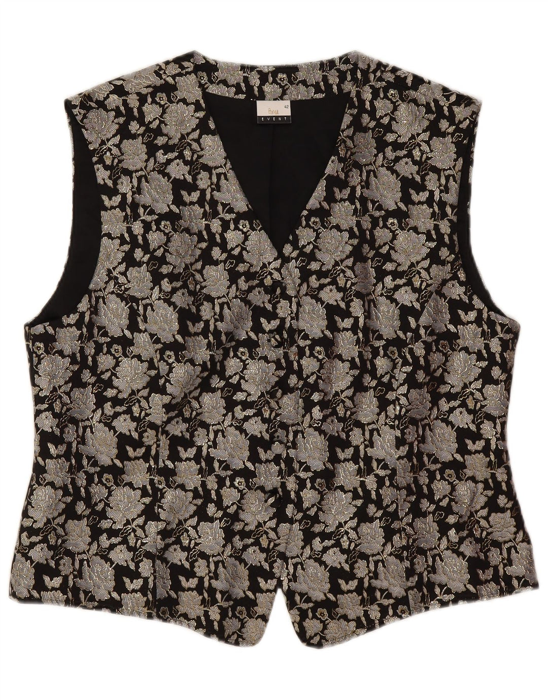 Tru Womens Crop Top EU 48 Grand Noir Floral Polyamide