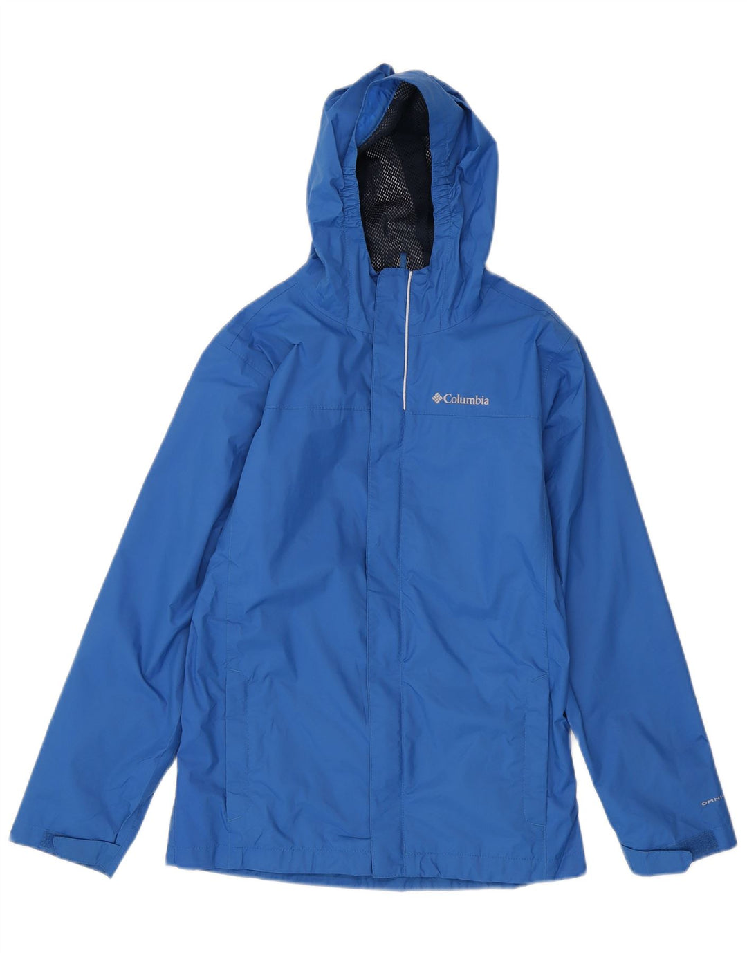 Columbia Veste de Pluie à Capuche Omni-Tech Garçon 14-15 Ans Large Bleu Nylon