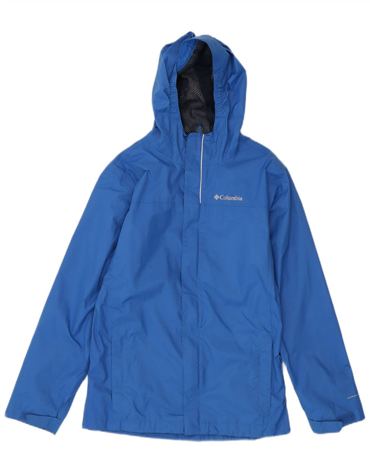 Columbia Veste de Pluie à Capuche Omni-Tech Garçon 14-15 Ans Large Bleu Nylon