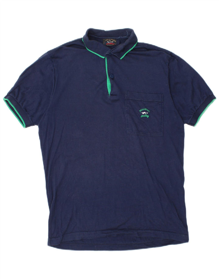 PAUL & SHARK Polo Homme Petit Bleu Marine Coton