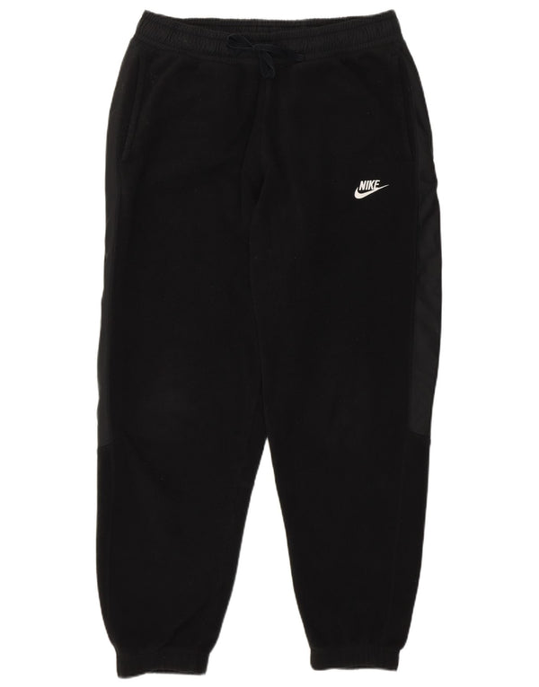 Nike Pantalon de survêtement en polaire pour femme UK 14 Medium Noir Polyester