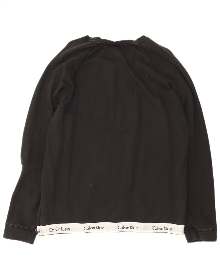 Calvin Klein Sweat-shirt graphique pour homme XL en coton color block noir