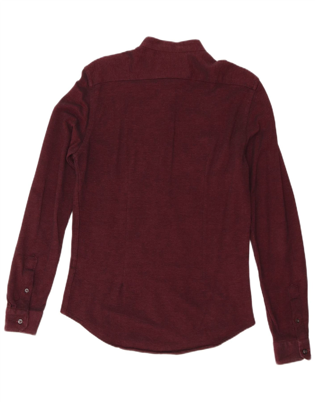 Zara Chemise Slim Fit Petit Bordeaux Homme
