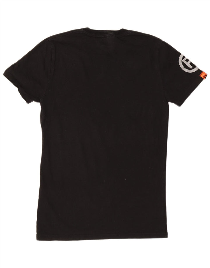 SUPERDRY T-Shirt Graphique Top XS Noir Coton Homme