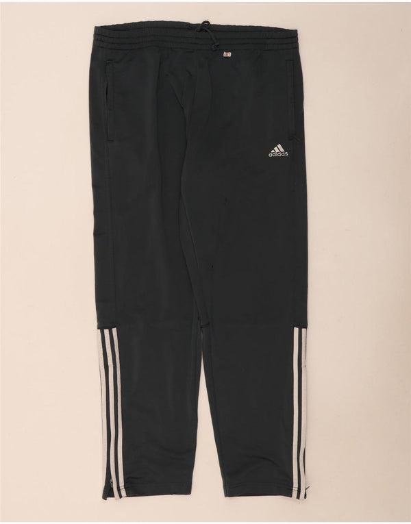 Adidas Pantalon de survêtement pour homme UK 42/44 Large Gris Polyester