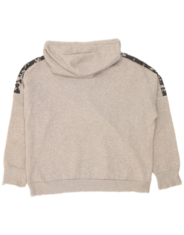 Puma Pull à capuche graphique surdimensionné pour femme UK 16 Large Gris Camouflage