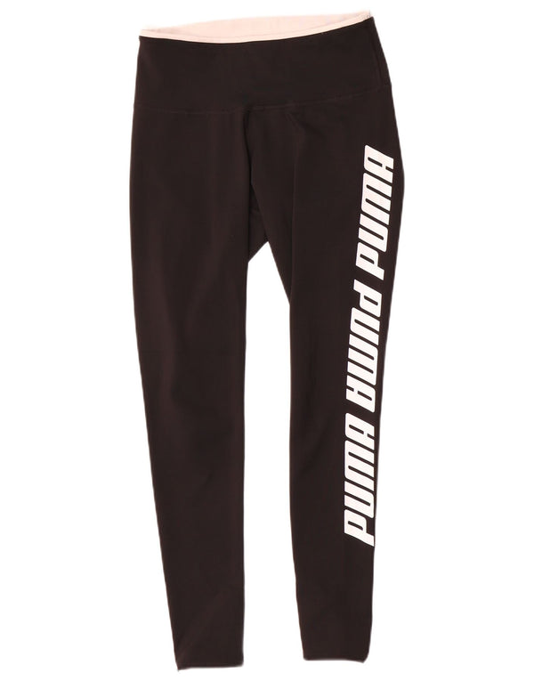 Puma Legging graphique pour femme UK 10 Small Noir Polyester