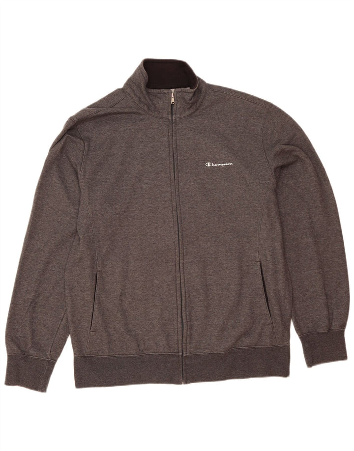 Champion Veste de survêtement pour homme 2XL Gris chiné en coton
