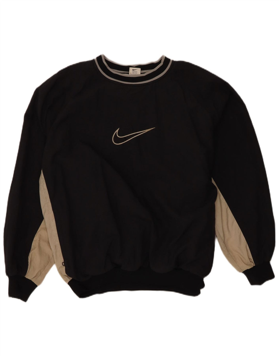 Nike Sweat-shirt graphique pour homme en polyester color block Noir Taille L
