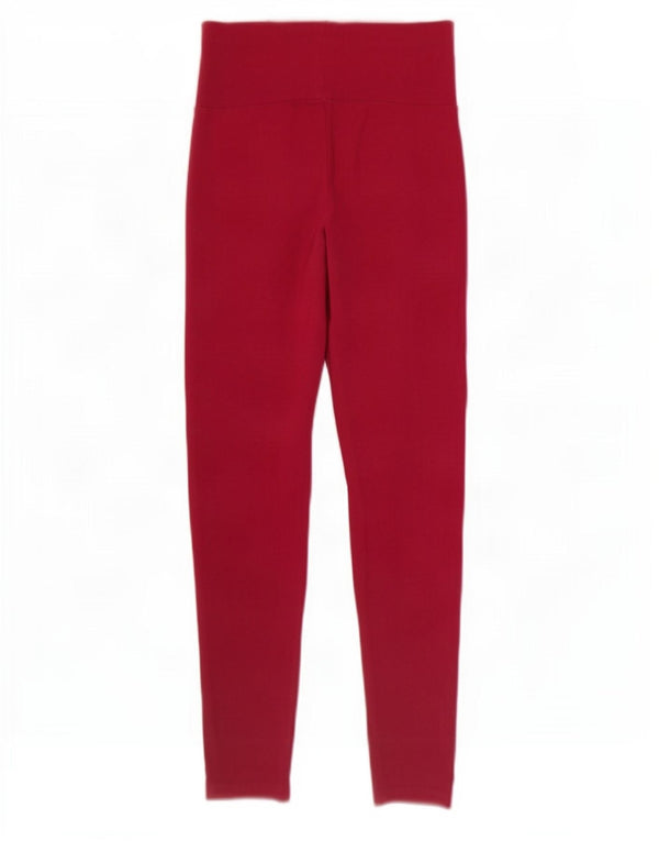 Adidas Leggings Femme UK 10 Petit Rose Coton