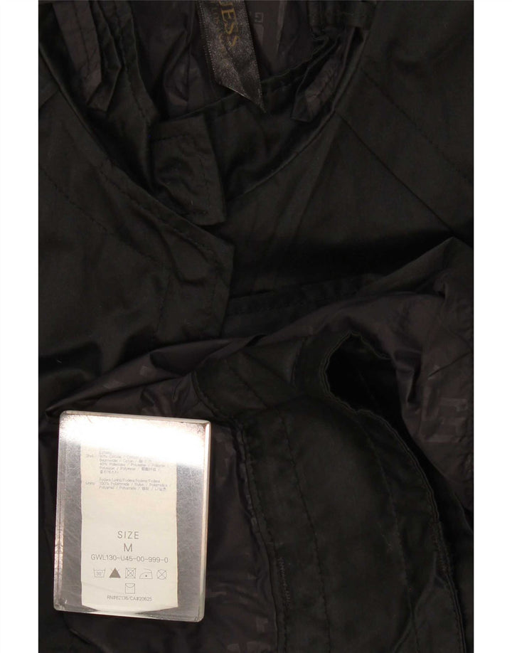 Guess Veste Bomber Femme UK 12 Medium Noir Polyamide