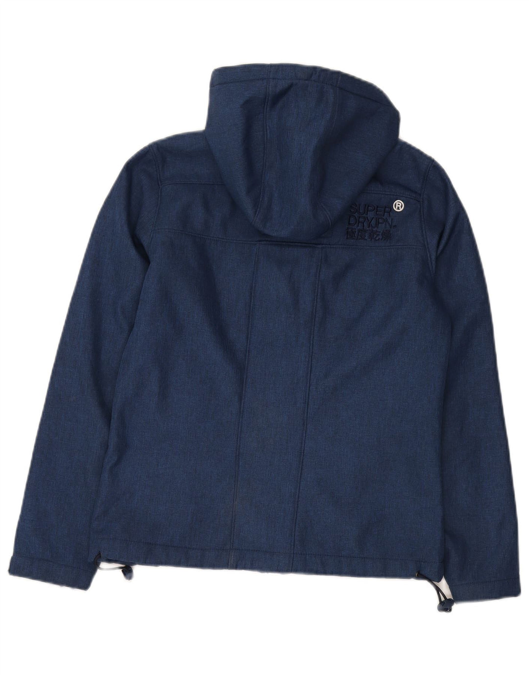 SUPERDRY Veste coupe-vent à capuche pour homme UK 36 Small Bleu