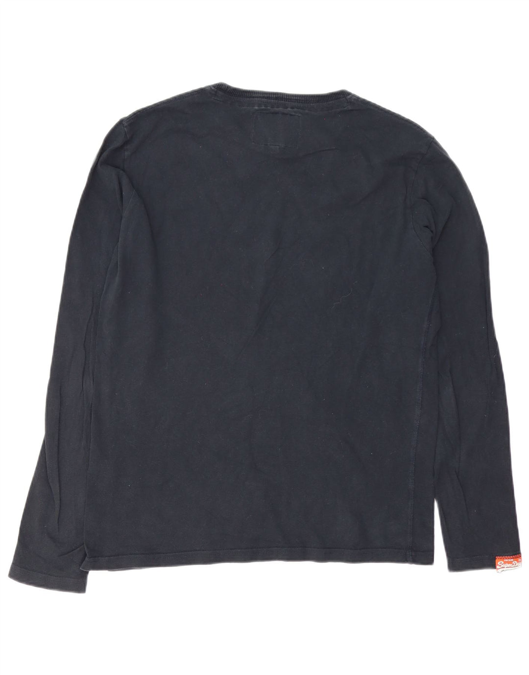 Superdry Haut graphique à manches longues pour hommes, grand coton noir