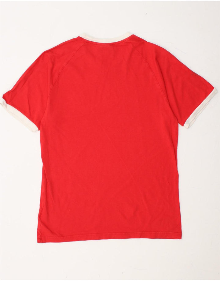 ADIDAS T-Shirt Homme Haut Large Rouge Coton