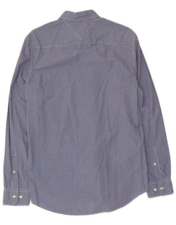 Tommy Hilfiger Chemise Slim New York Fit Homme Petit Bleu Vichy Coton