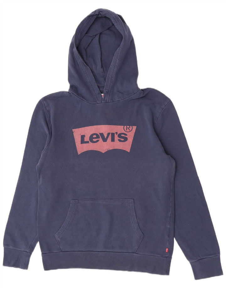 Levi's Pull à Capuche Graphic Homme Bleu Marine Moyen Coton