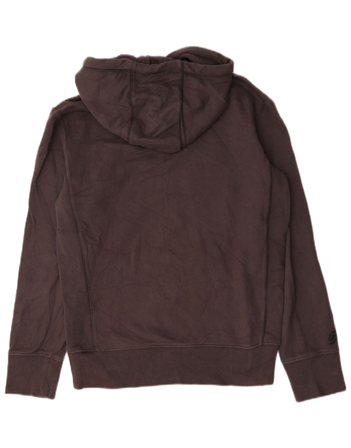 Superdry Pull à capuche pour homme Petit Gris Coton