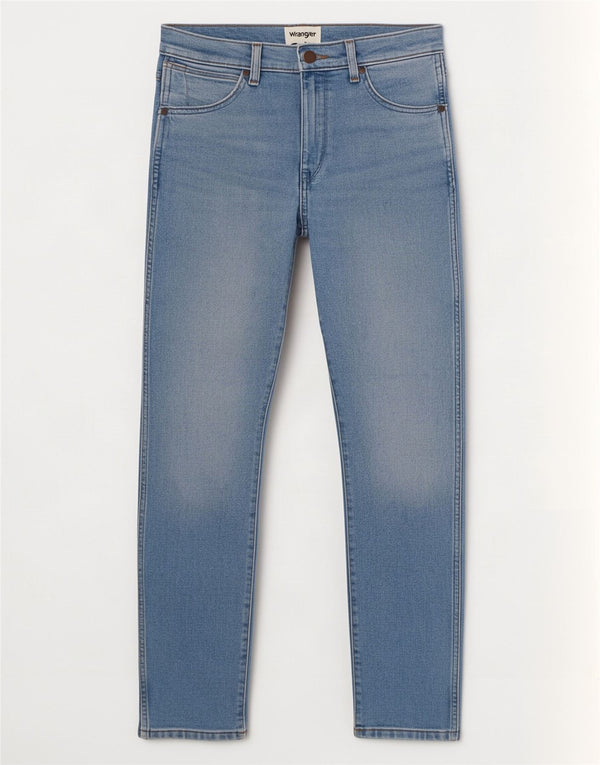 Wrangler Jean Larston Slim Homme W28 L32 Bleu Coton