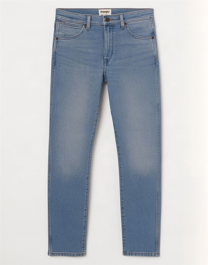 Wrangler Jean Larston Slim Homme W28 L32 Bleu Coton