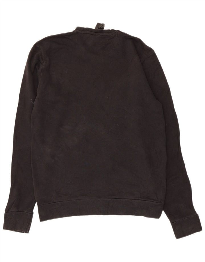 Adidas Sweat-shirt pour homme en coton noir Taille S