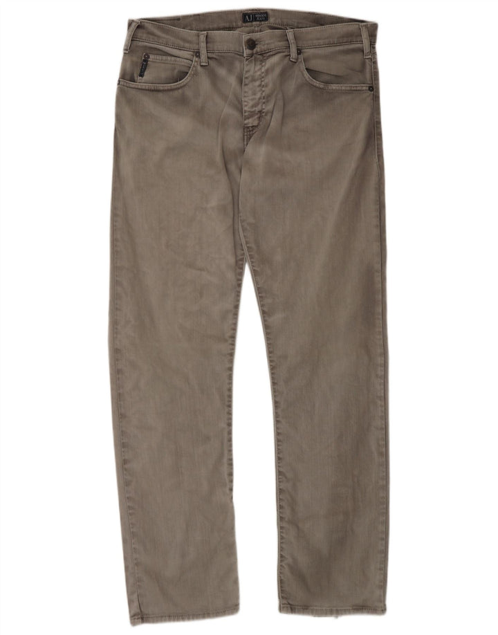 Armani Jean droit homme W36 L35 gris coton