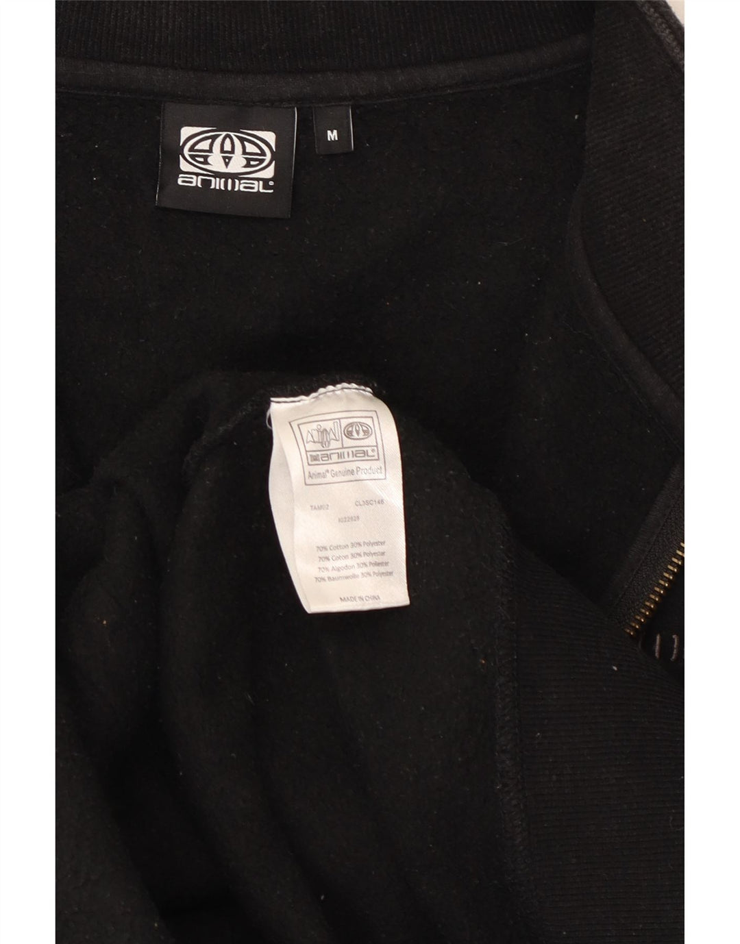 Animal Veste de Survêtement Graphique Homme Noir Moyen Coton