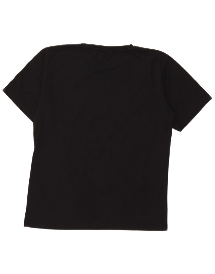 Puma T-shirt graphique pour femme UK 12 Noir moyen Polyester