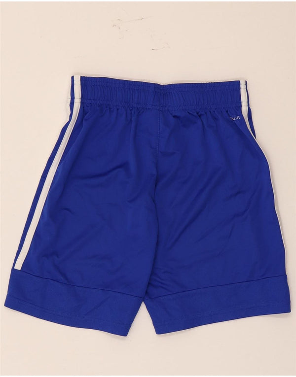 Adidas Garçon Climalite Sport Short 11-12 ans Bleu Polyester