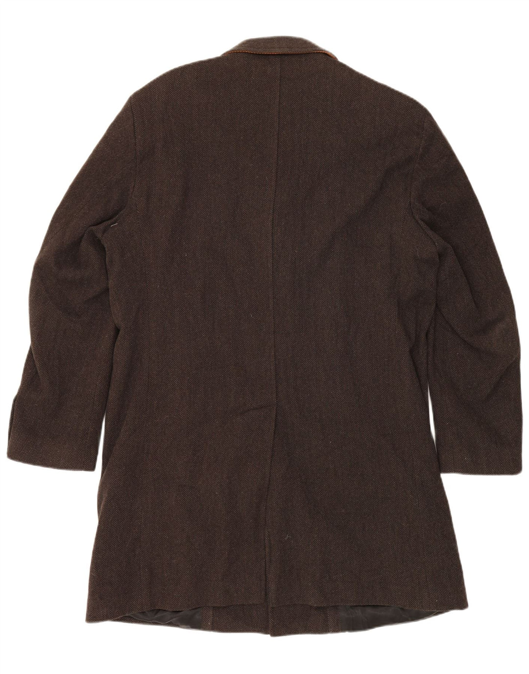 GANT Manteau Homme UK 42 XL Marron Laine à Chevrons